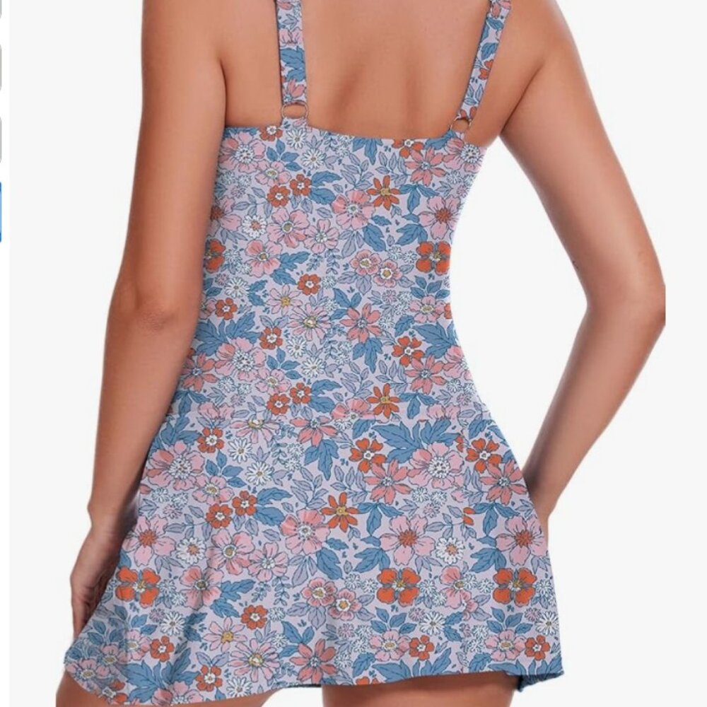 NWT Berlin women's Swim dress one piece swimsuit XL - Picture 2 of 10